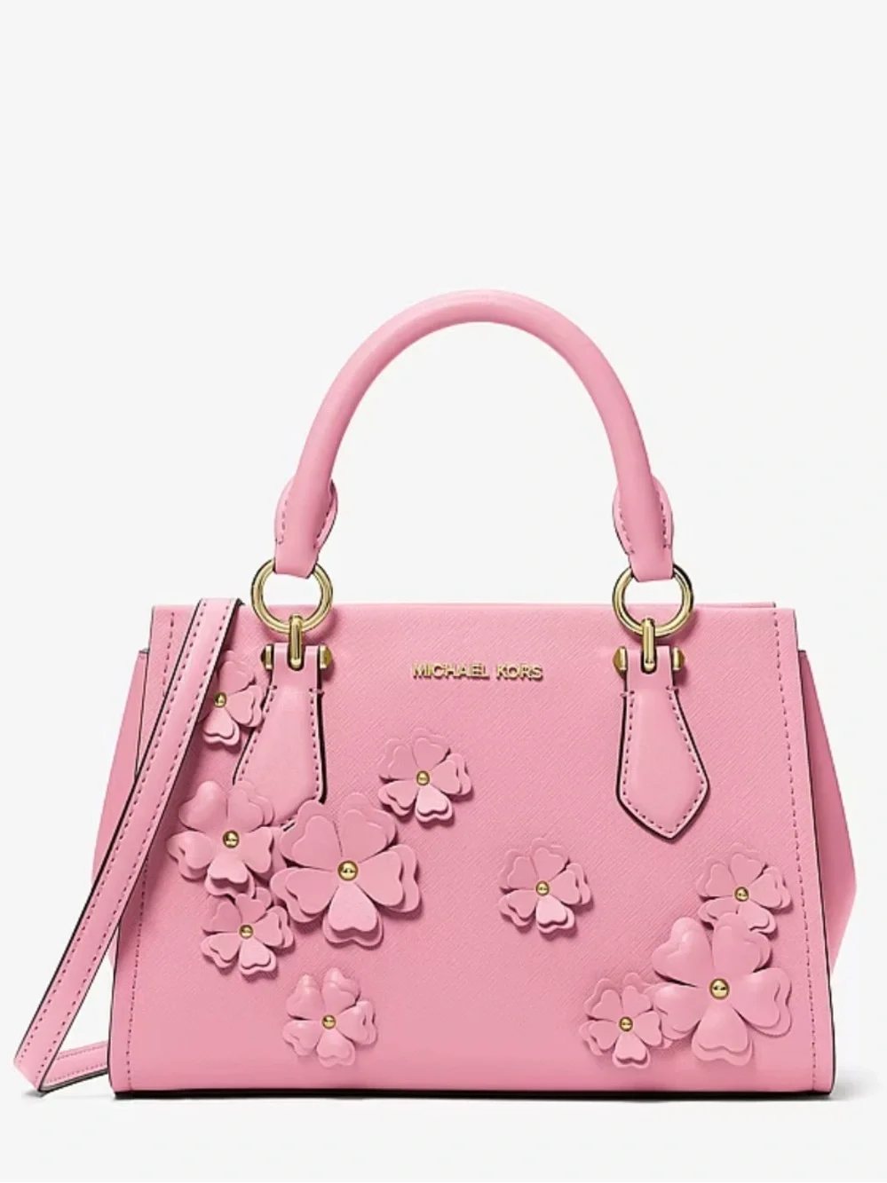 MICHAEL KORS  Marilyn Small Floral Embellished Satchel